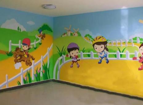 万州幼儿园墙体彩绘制作流程及注意事项