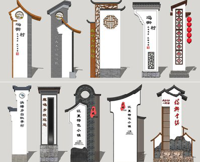 万州美丽乡村标识标牌有哪些分类？